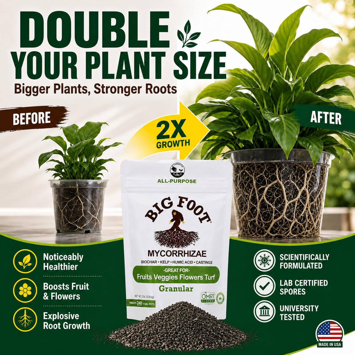 Big Foot Mycorrhizae Granular - 10 lb