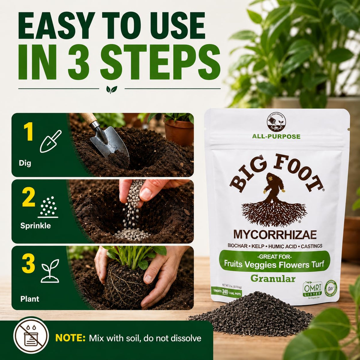 Big Foot Mycorrhizae Granular - 10 lb