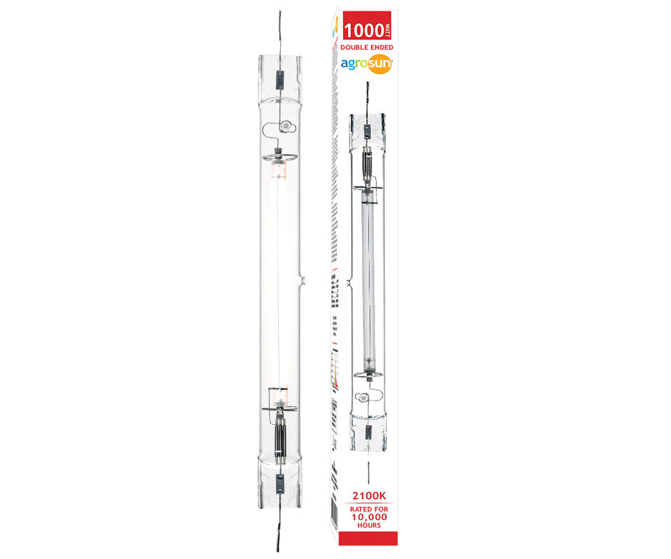 Agrosun Double Ended High Pressure Sodium (HPS) Lamp, 1000W