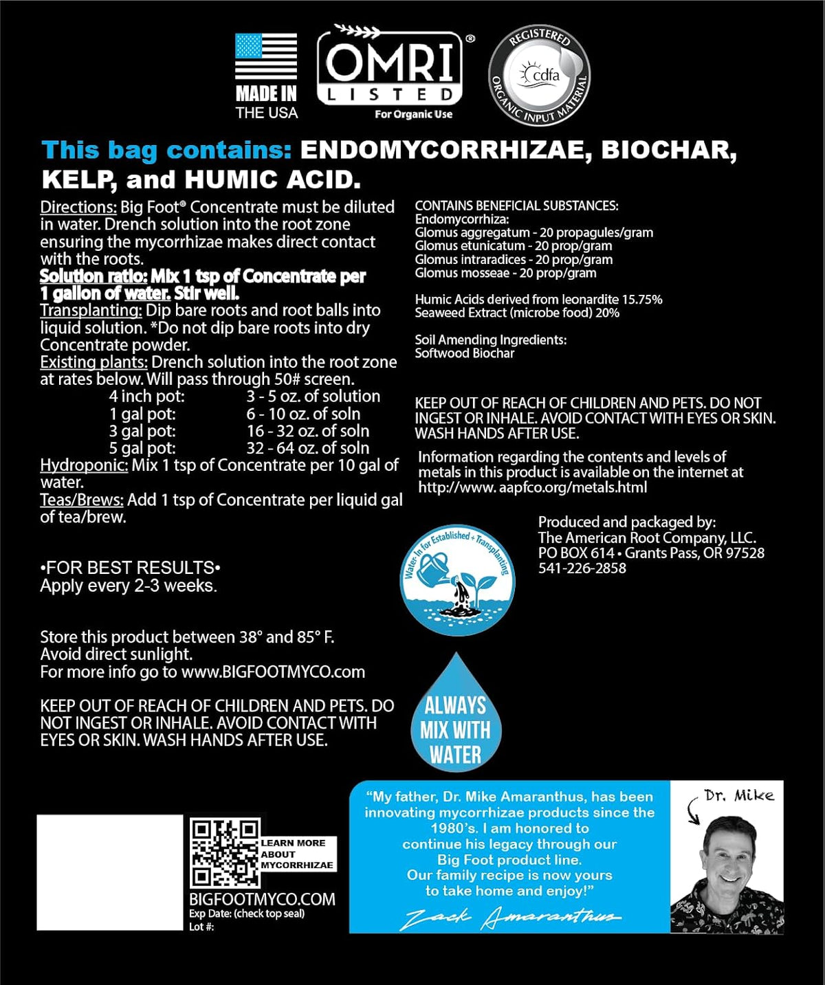Big Foot Mycorrhizae Concentrate - 32 oz