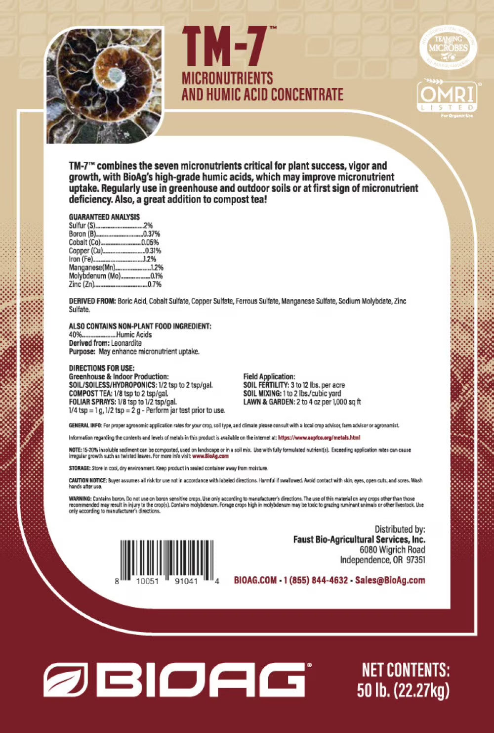 BioAg TM-7 - 2.2 lb (1 Kg)