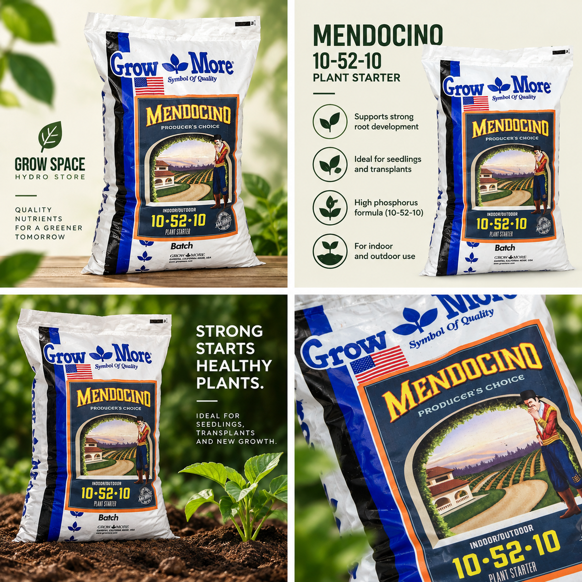 Grow More Mendocino Producer's Choice (10-52-10) - 25 lb