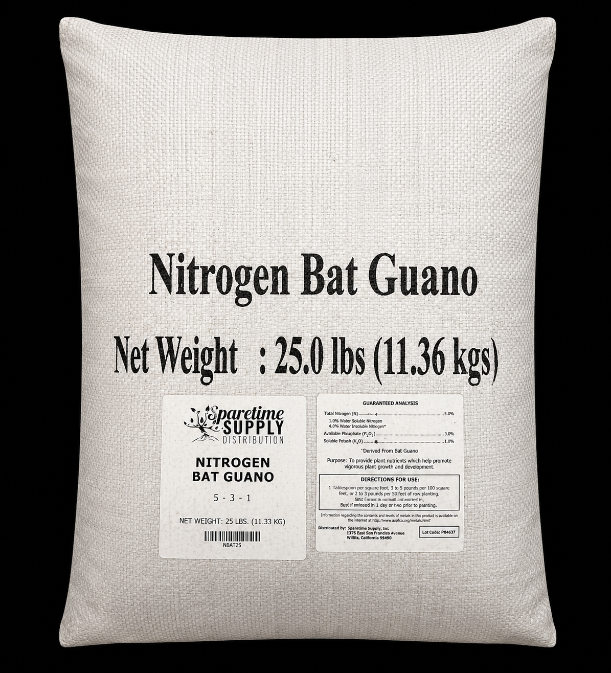 High Nitrogen Bat Guano (5-3-1) 25#