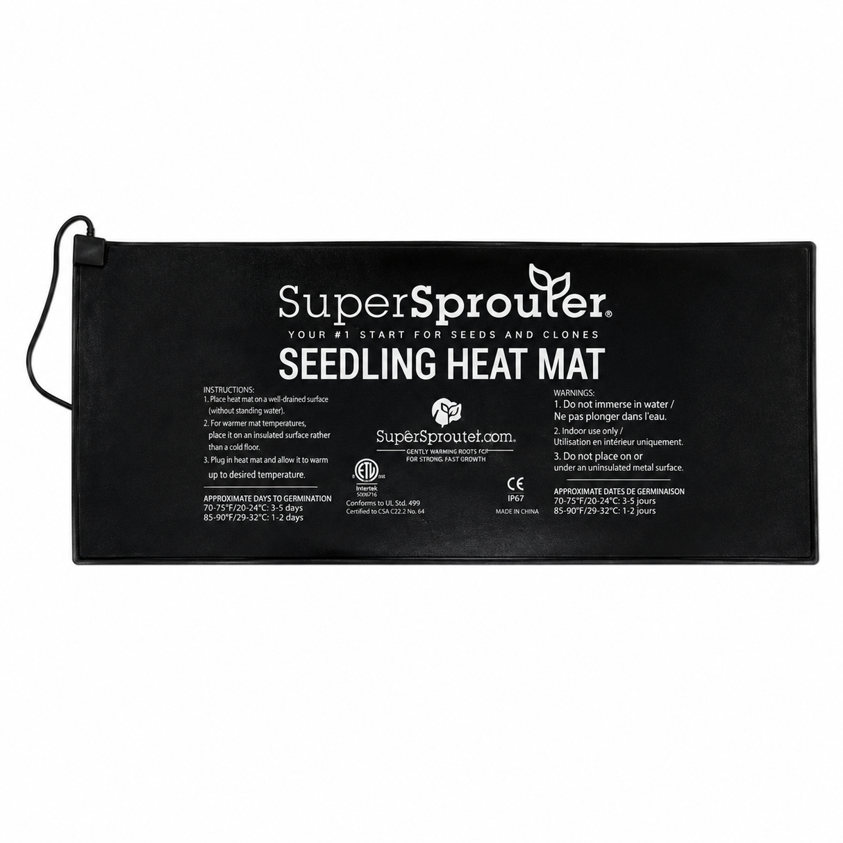 Super Sprouter Heat Mat 4 Flat Size (21" x 48")