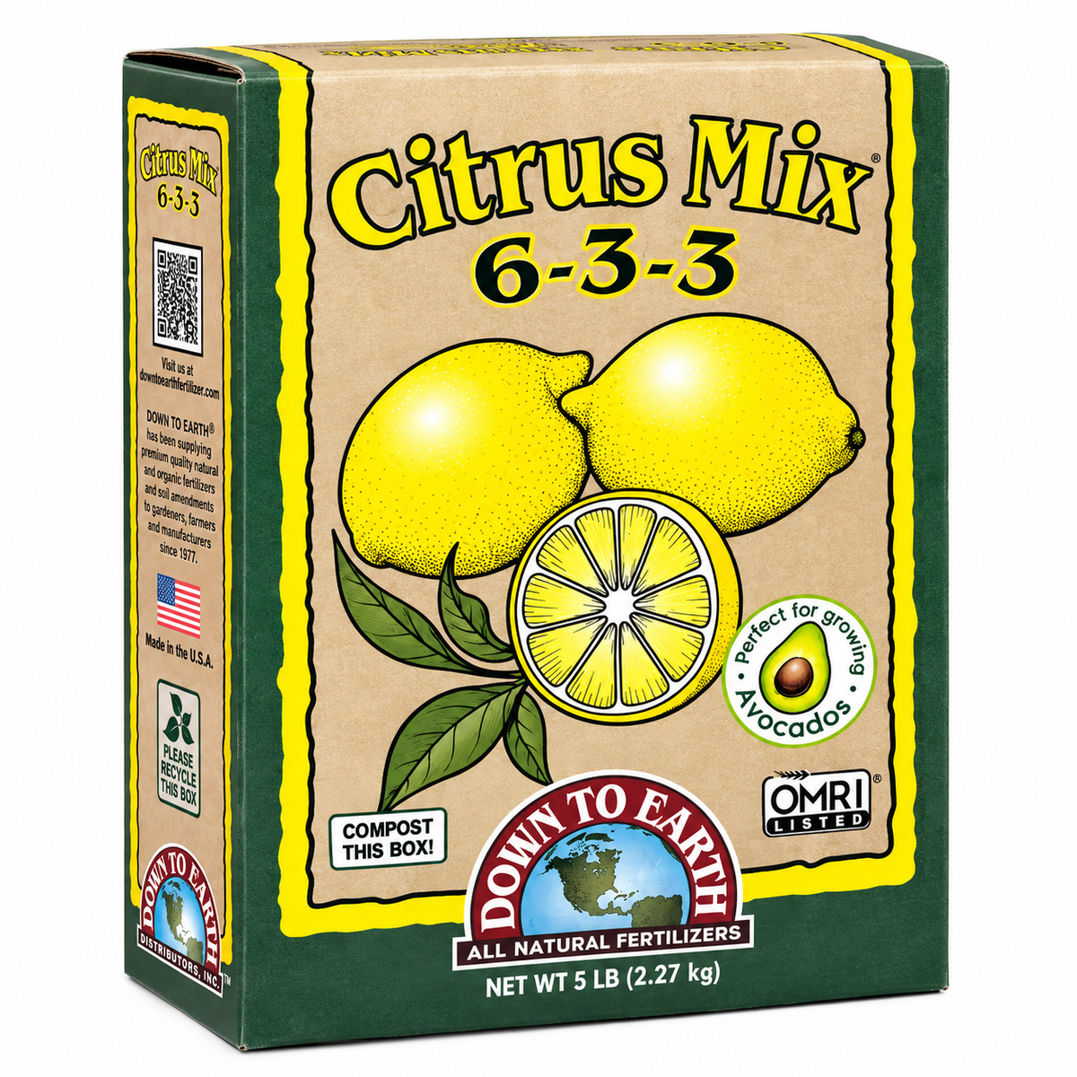 Down To Earth Citrus Mix (6-3-3) - 5 lb