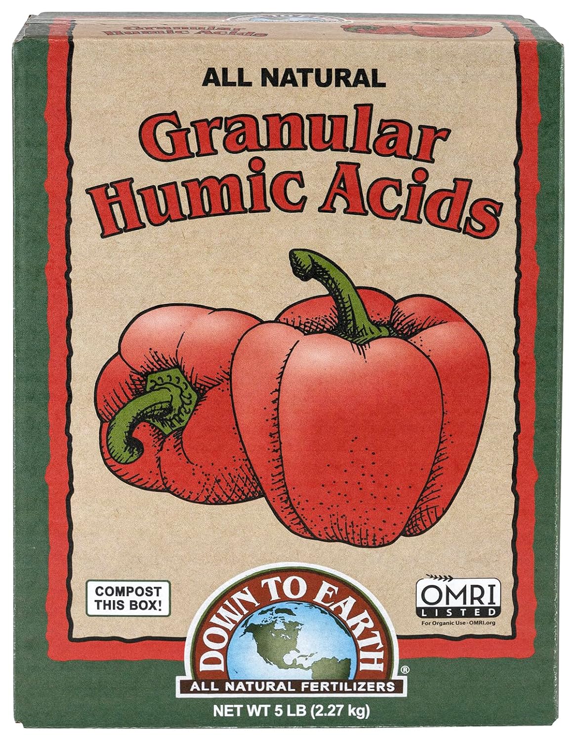Down To Earth Granular Humic Acids - 5 lb