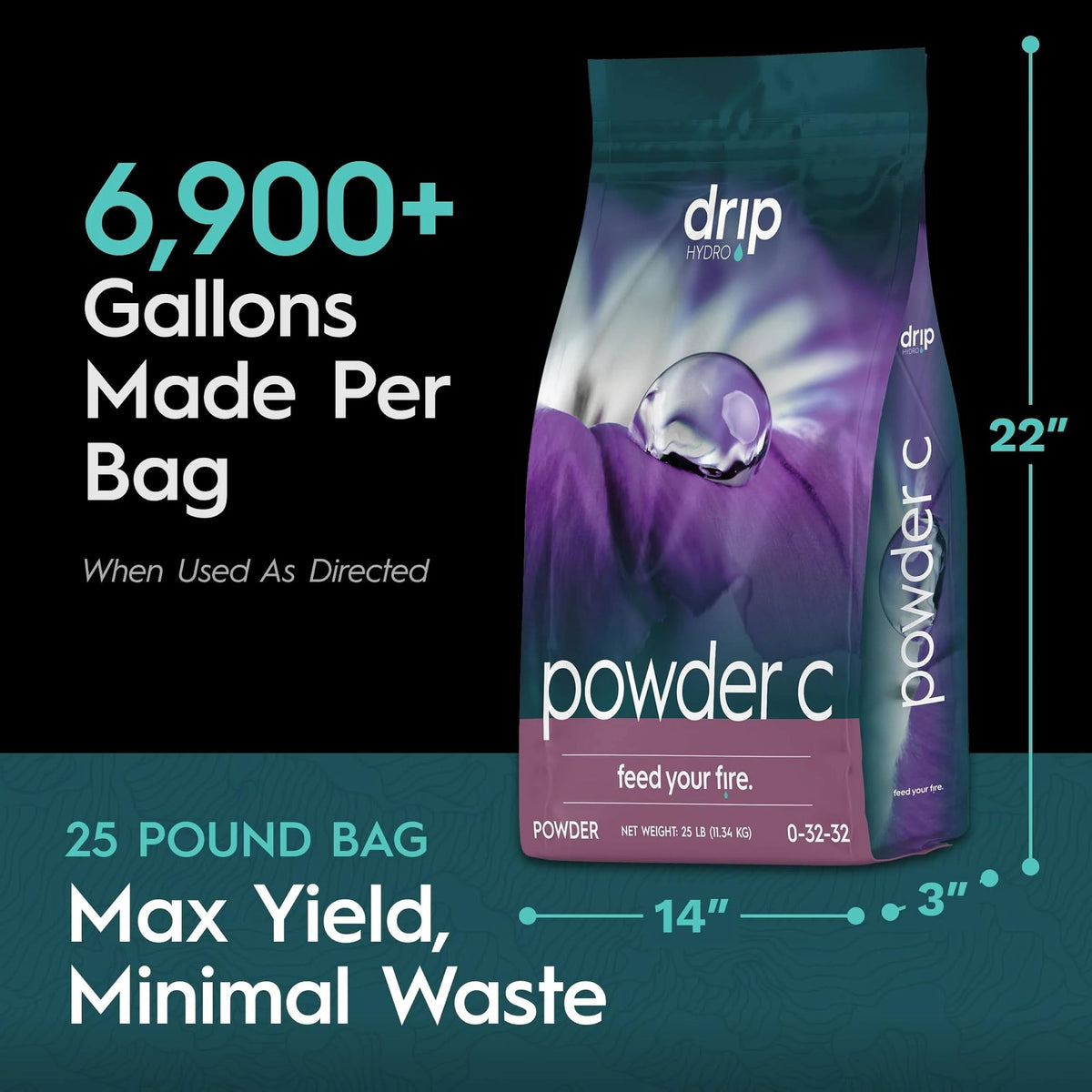 Drip Hydro Powder C - 25 lb