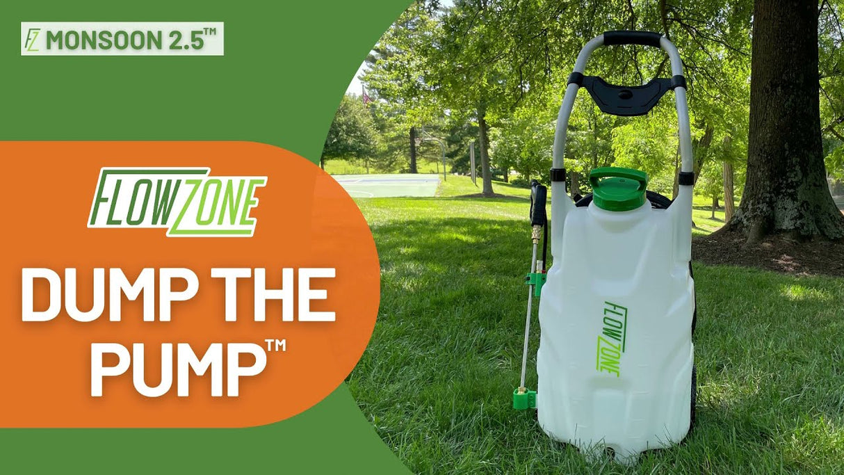 FlowZone Monsoon 2.5V 9 Gallon (Variable Speed) Rolling Sprayer