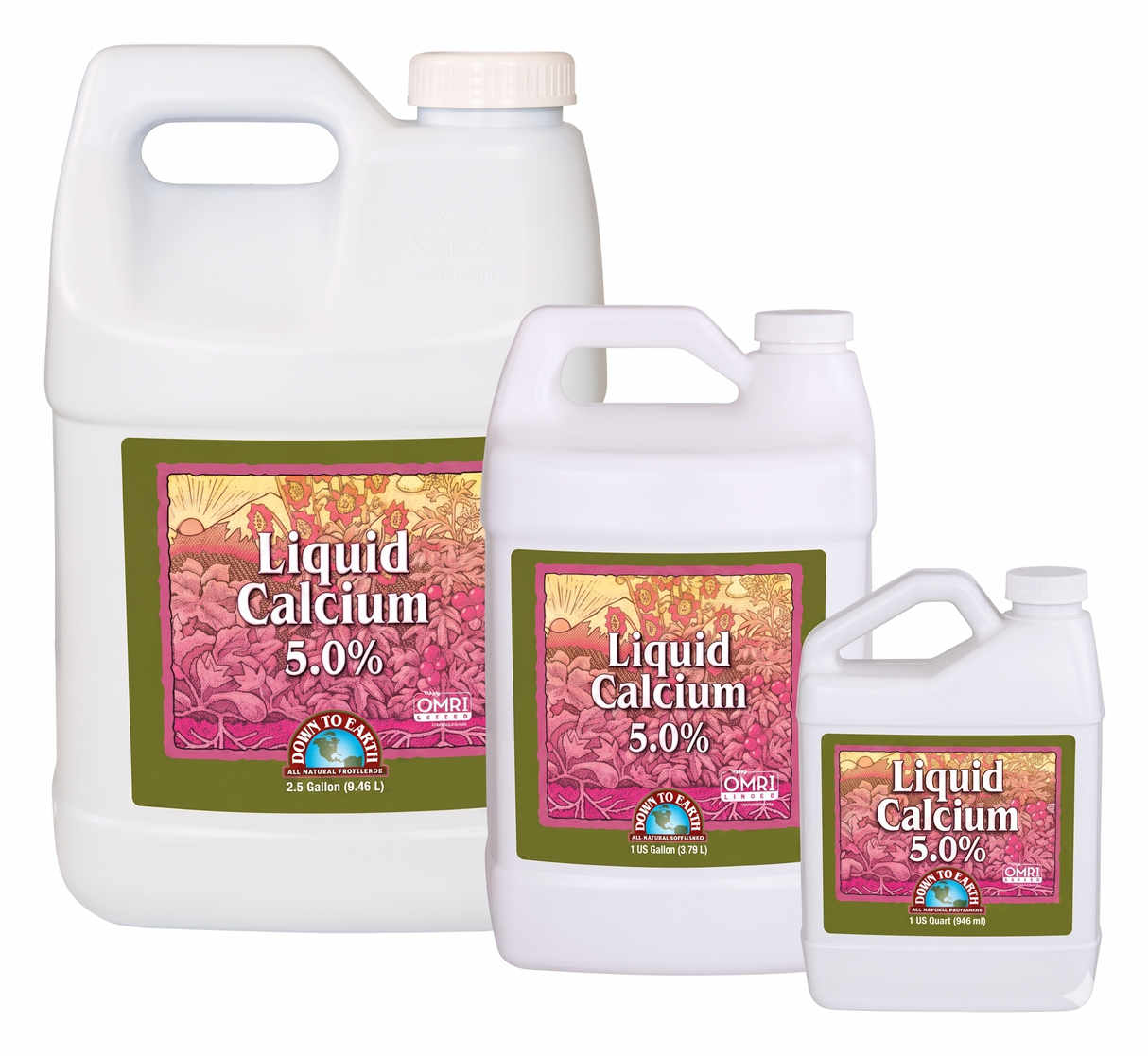 Down To Earth Liquid Calcium 5.0% 1 Gallon