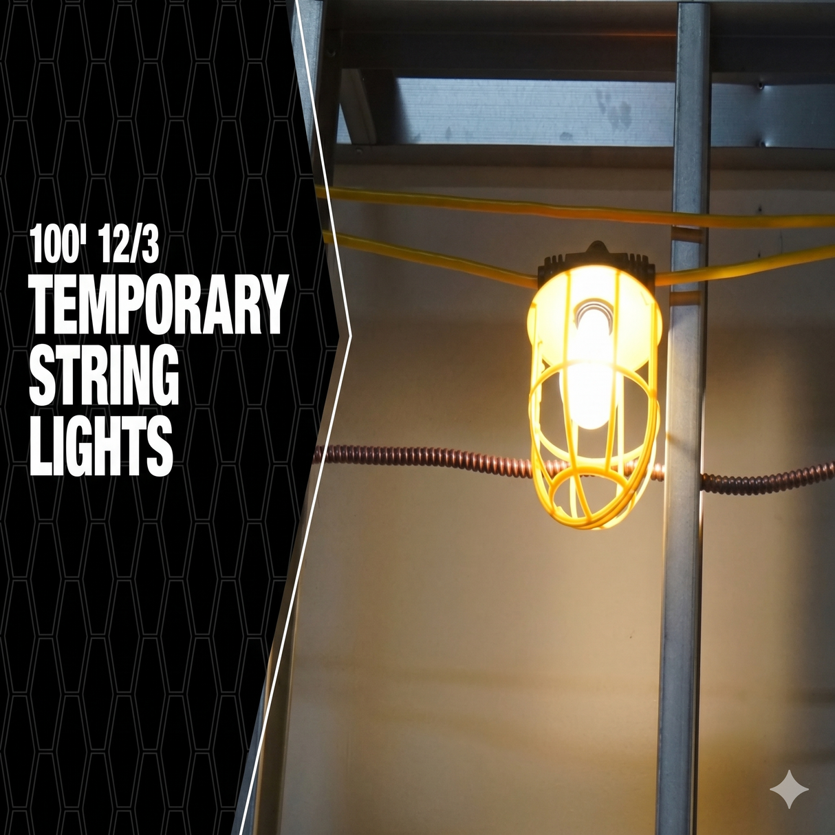 Southwire 100' Temporary String Light 12/3