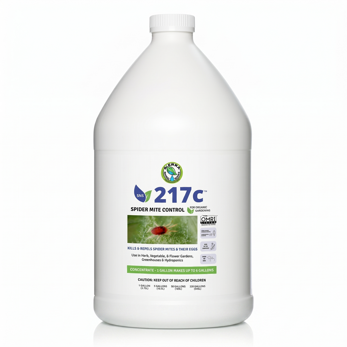 Sierra Natural Science 217C Spider Mite Control Concentrate 1 Gallon