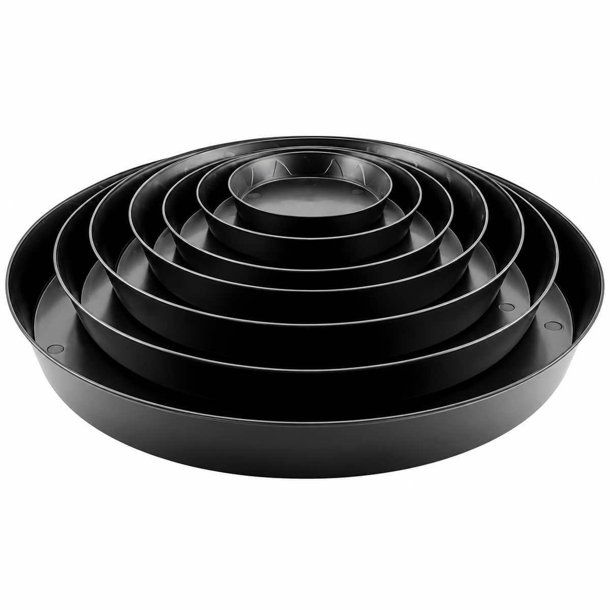 Gro Pro Heavy Duty Black Saucer - 6"