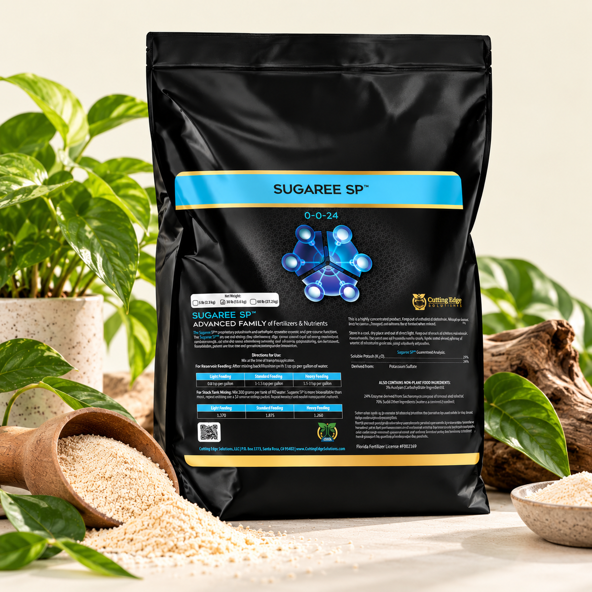 Cutting Edge Solutions Sugaree SP (Soluble Powder) 0-0-24 - 5 lb
