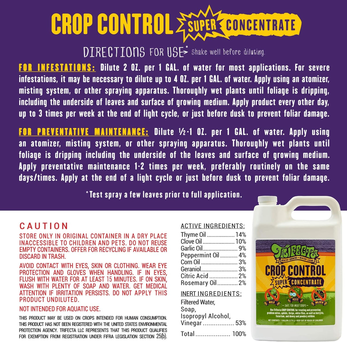 Trifecta Crop Control Super Concentrate - 32 fl oz