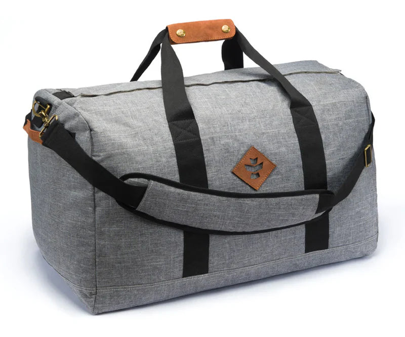 Revelry Around-Towner Medium Duffle Crosshatch Grey