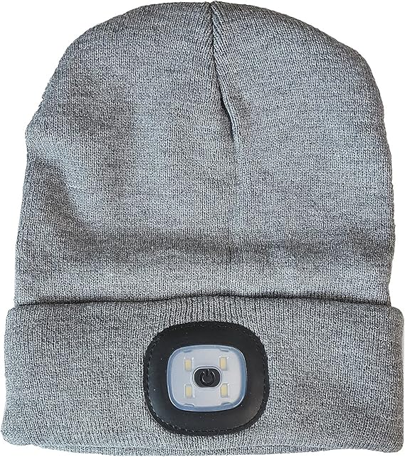 Gray Headlamp Beanie