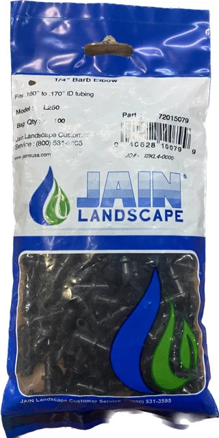 Jain 1/4" Barbed Elbow (100pk)
