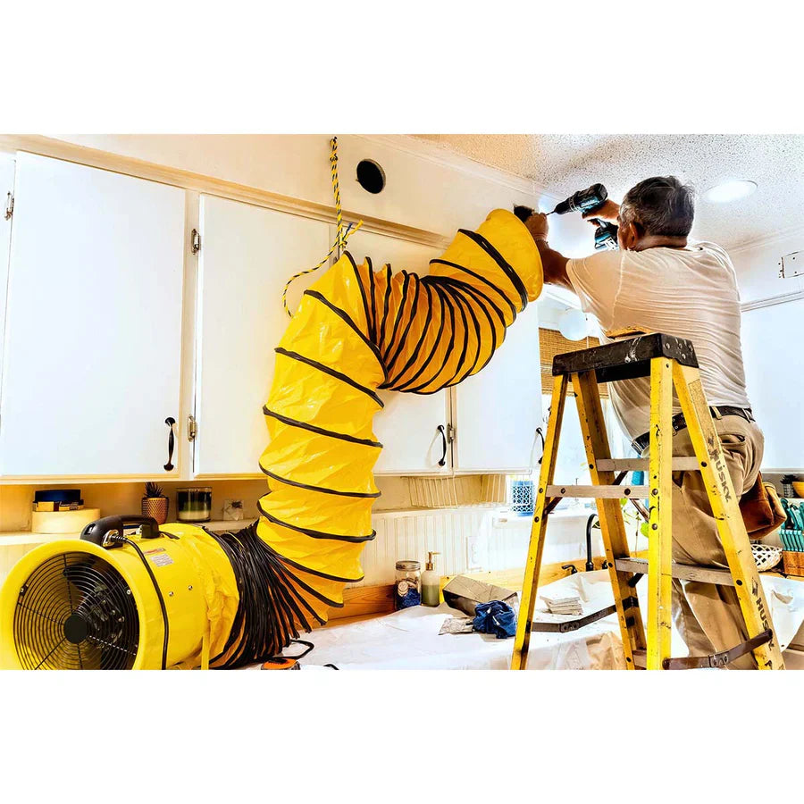 Maxx Air 12" Axial Fan Yellow 2000cfm (Hose Fan)