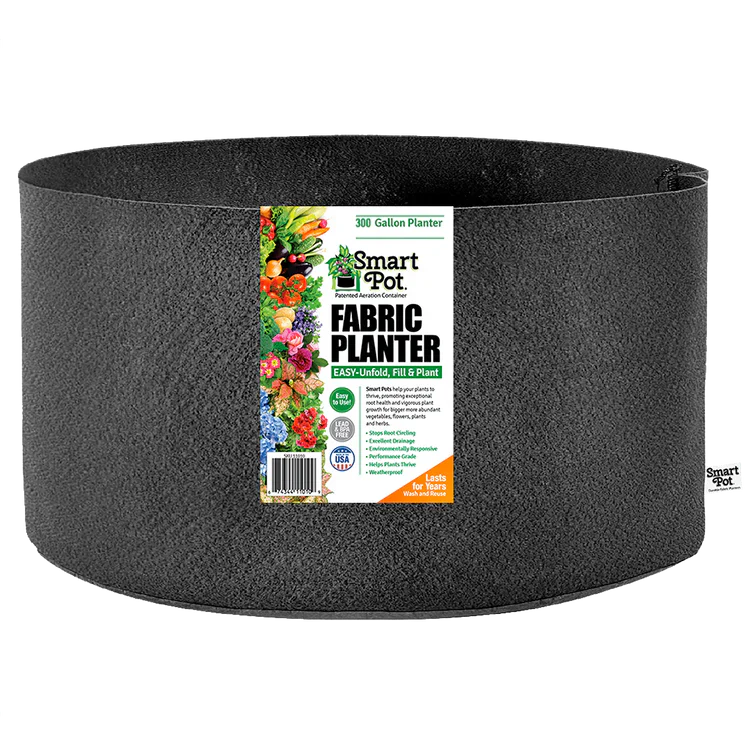 Smart Pot Fabric Pot 300 Gallon - Black