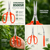 Chikamasa B-500SR Curved Stainless Scissors