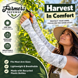 Farmer's Defense Protection Sleeves - White Camo (S/M)