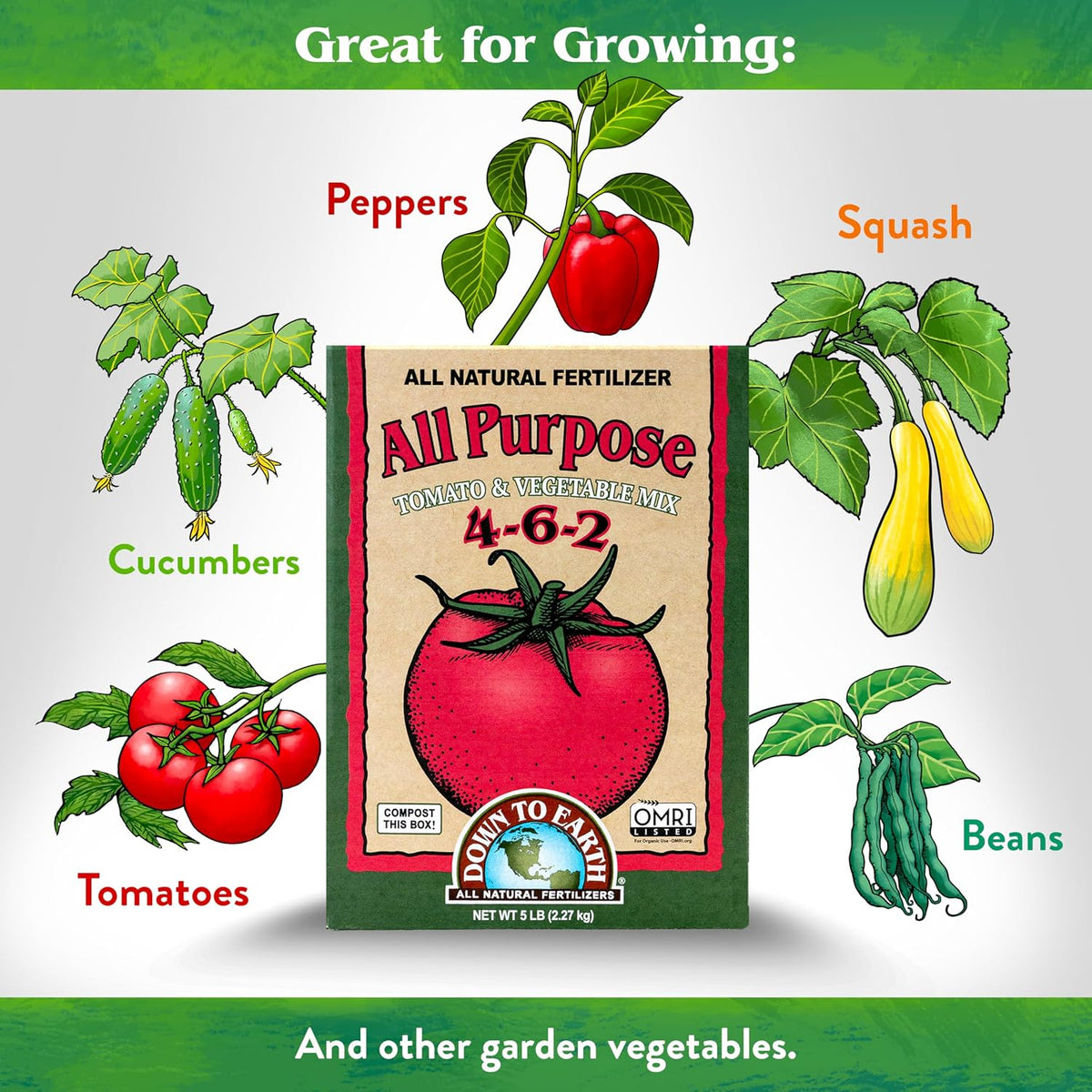 Down To Earth All Purpose Mix (4-6-2) - 5 lb