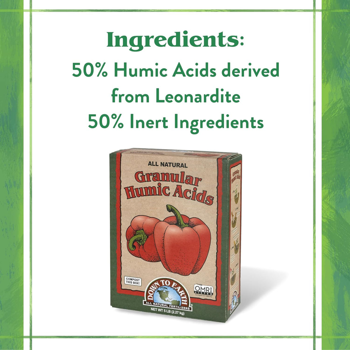 Down To Earth Granular Humic Acids - 5 lb