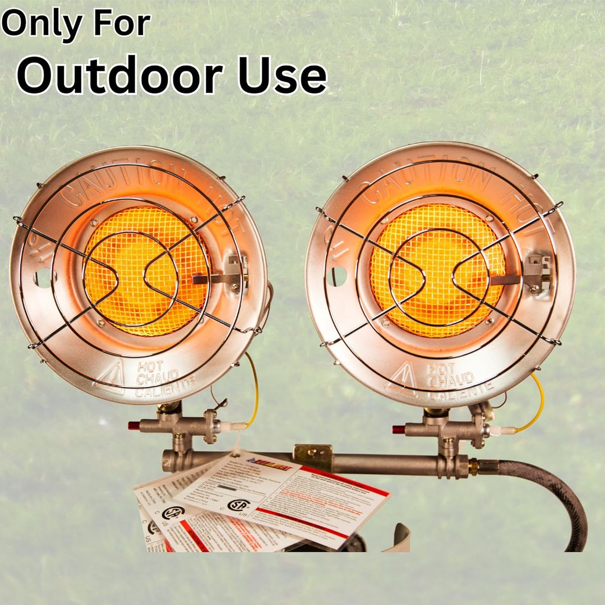 Propane Tank Top Heater Double 2-Burner 10K-30K BTU