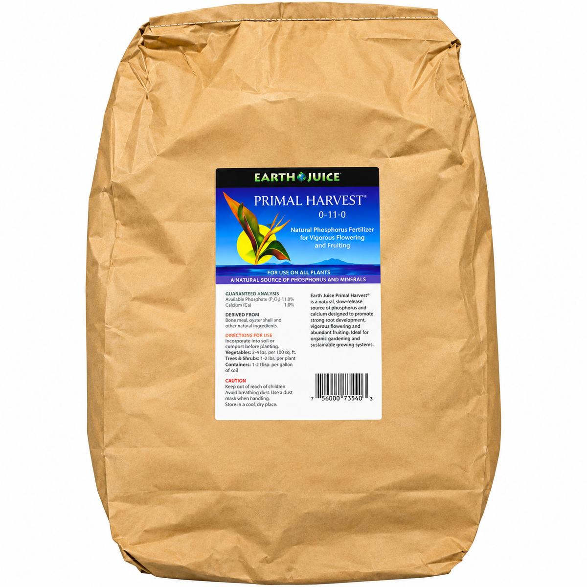 Earth Juice Primal Harvest (0-8-0) - 50 lb