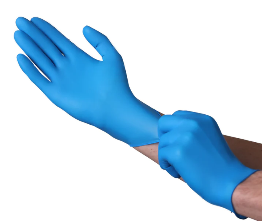 XL Eppco 5ml Blue Vinyl & Nitrile Glove (100/Box)