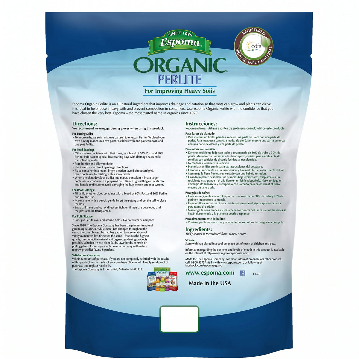 Espoma Organic Perlite - 8 Qt