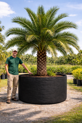 Gro Pro® Essential Round Fabric Pot 400 Gallon - Black