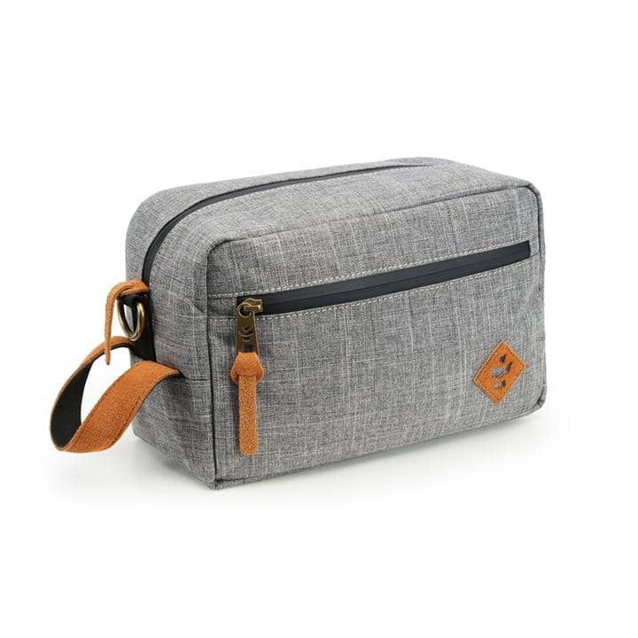 Revelry Stowaway Toiletry Bag Crosshatch Grey