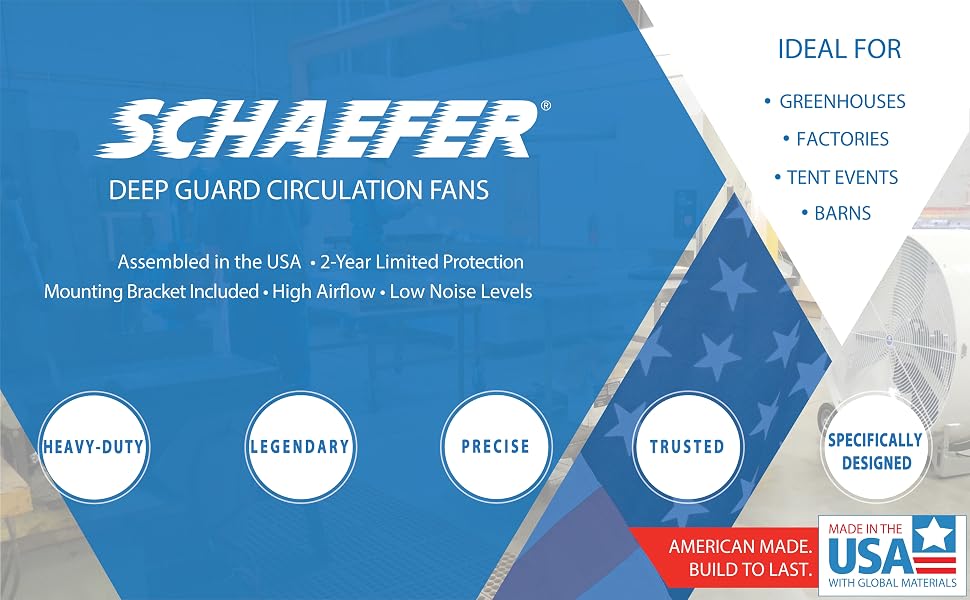 Schaefer Versa-Kool High Velocity Greenhouse Fan, 12" (VK12)