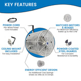 Schaefer Versa-Kool High Velocity Greenhouse Fan, 12" (VK12)
