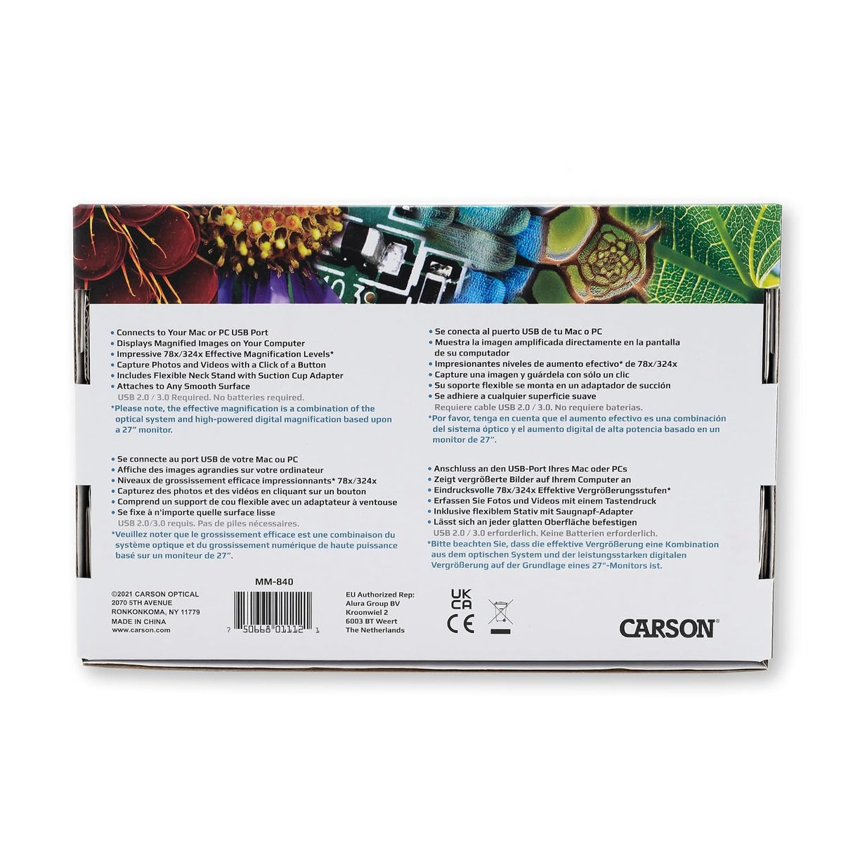 Carson eFlex 75-300X Digital Microscope