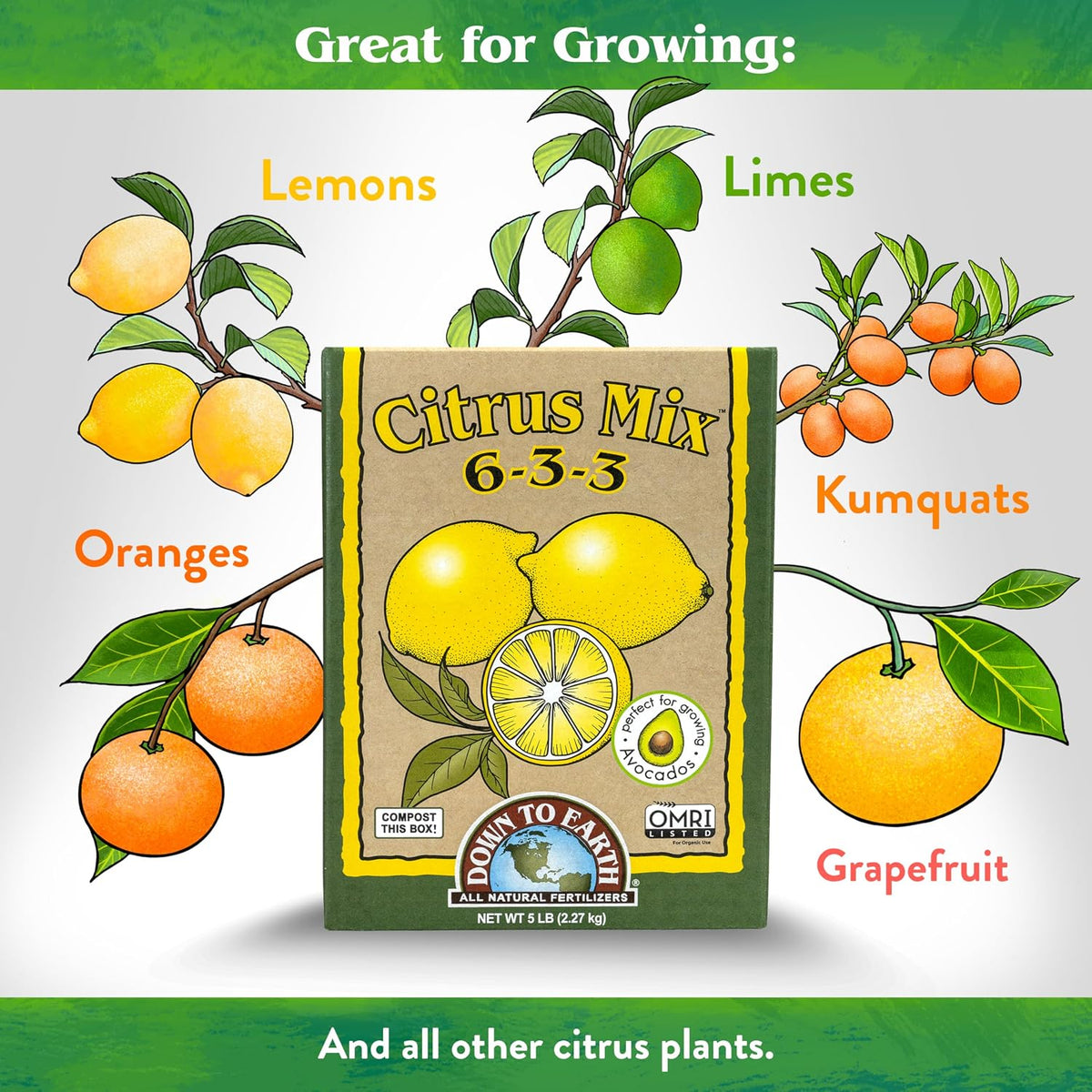 Down To Earth Citrus Mix (6-3-3) - 5 lb