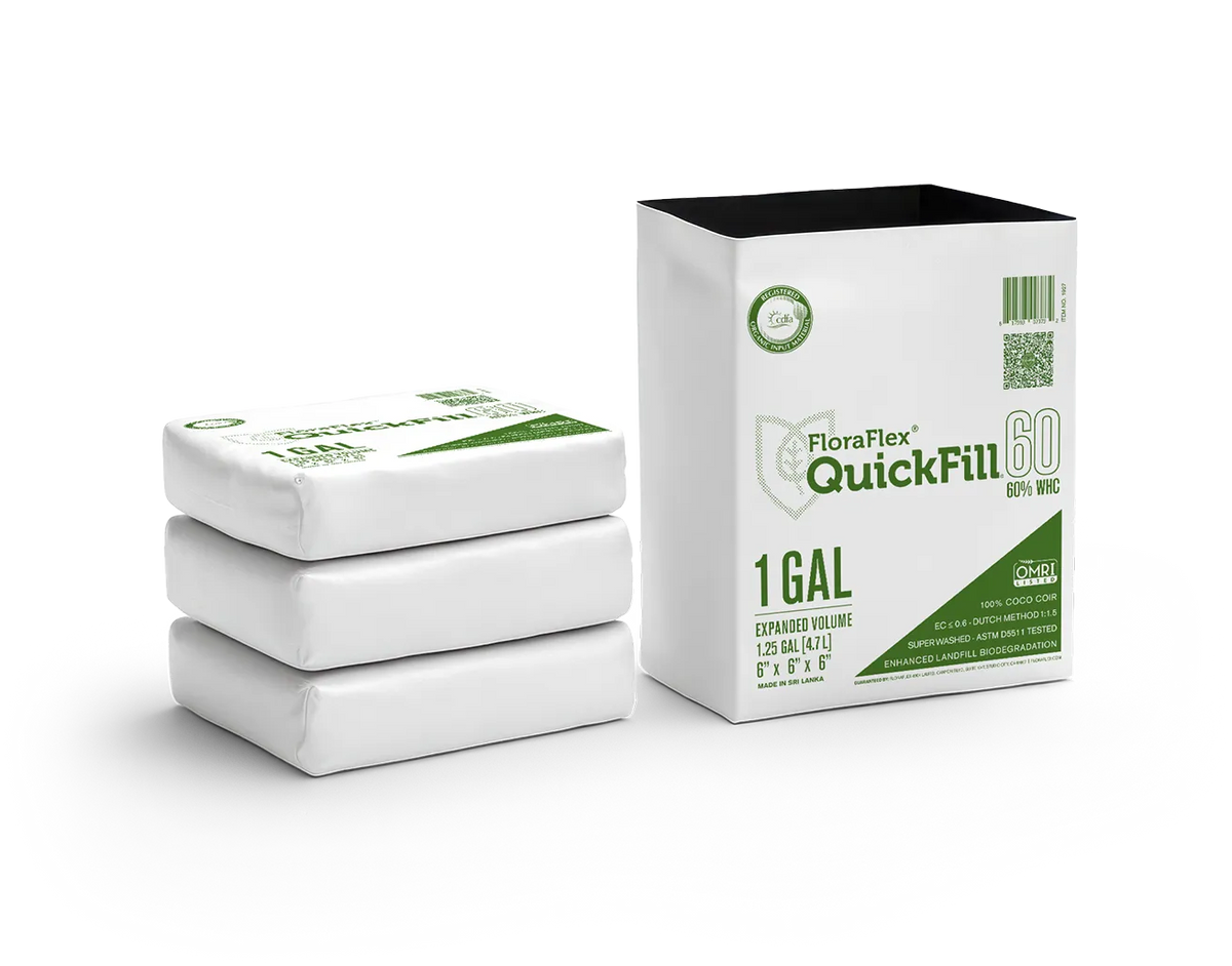 FloraFlex Quickfill 1 Gallon PE Bag - 60% WHC (Case of 20)