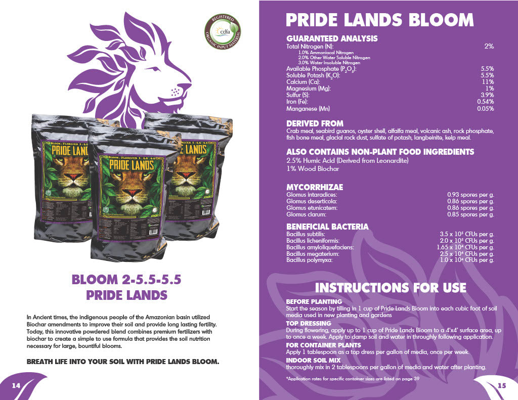 GreenGro Pride Lands Bloom 35 Pound Bucket